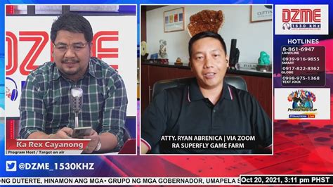SABONG ON AIR : RA SUPER FLY GAME FARM OF ATTY..